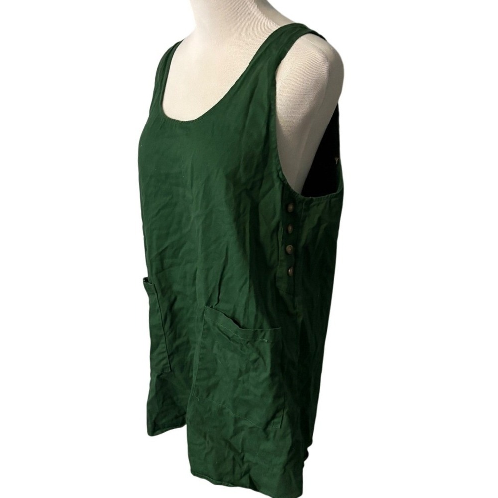 Urban Renewal Urban Outfitters Womens Size M Green Pinafore Dress Vintage Boho